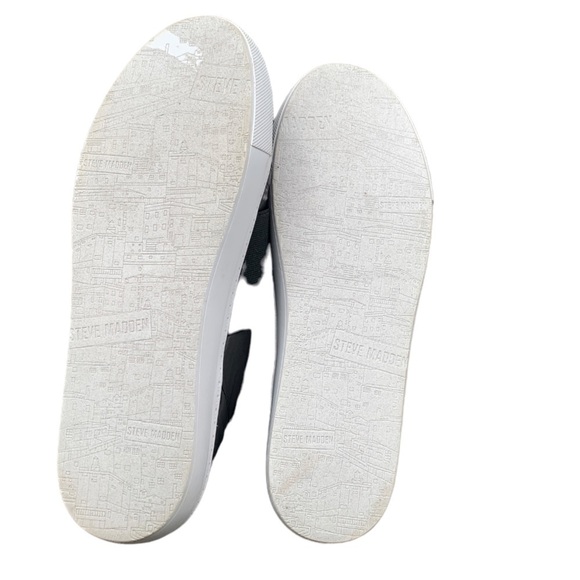 NEW Steve Madden Edison Black Slip On Sneaker / Shoes Size 7.5 Casual Flats - Picture 3 of 11